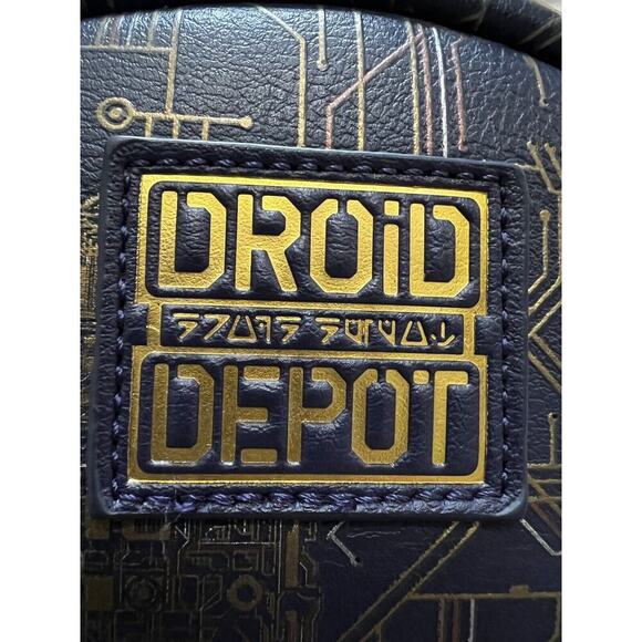 DISNEY STAR WARS GALAXY\'S EDGE EXCLUSIVE LOUNGEFLY DROID DEPOT BACKPACK EUC main image 9